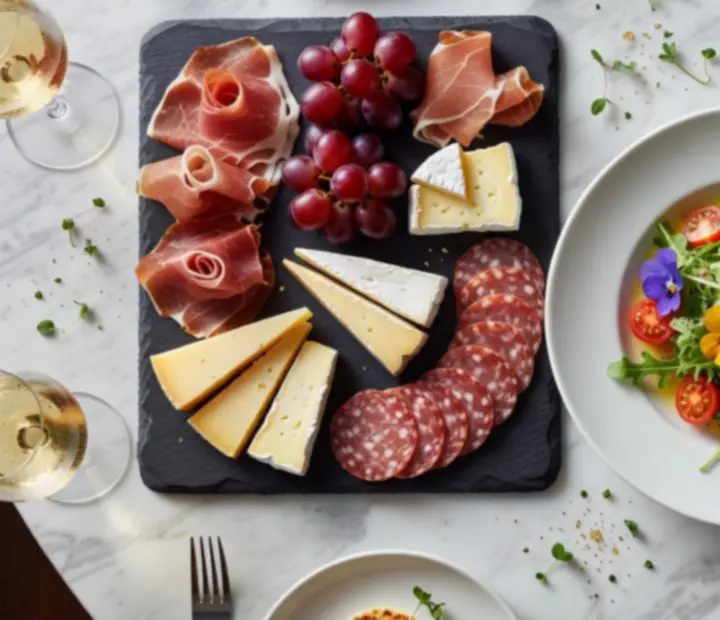 Gourmet előétel tálalás fine dining stílusban a Lunettrában